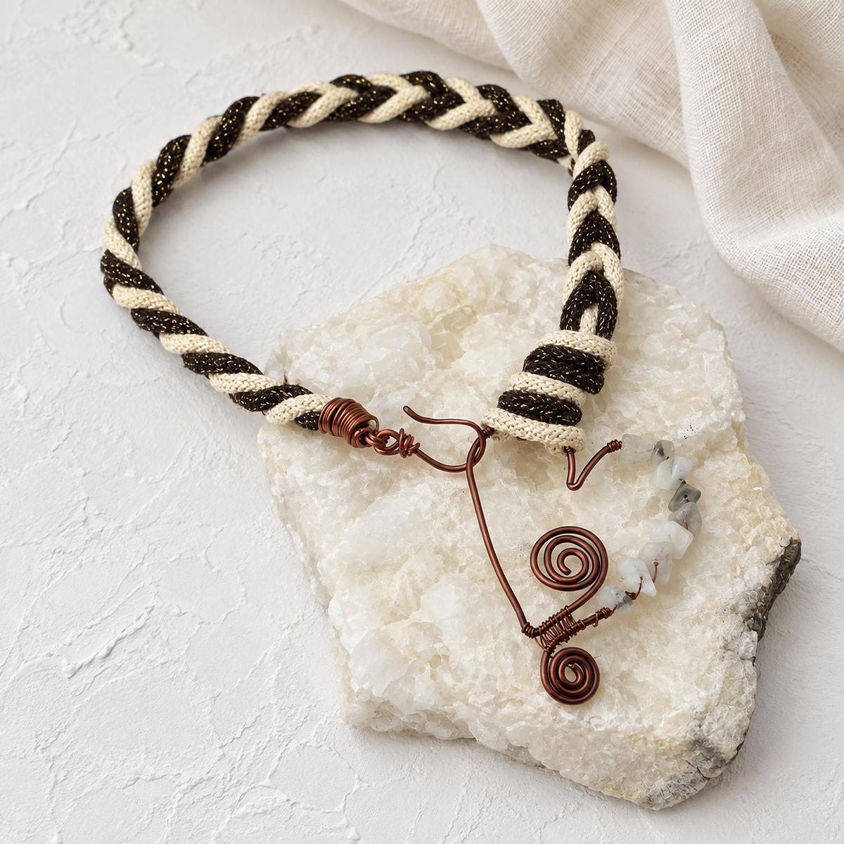 Handcrafts
Aesthetic
Handmade
Trendy
trendy jewelry
enmarcados en alambre. Joyería única
Copper wire
wire-wrapped
necklaces and pendants
Necklaces For Women
pendant necklace fashion
Accesorios únicos
Copper
copper jewelry
copper tone
exclusive copper jewelry
Hand-sculpted coil ring
Hecho en Puerto Rico
Sustainable copper jewelry