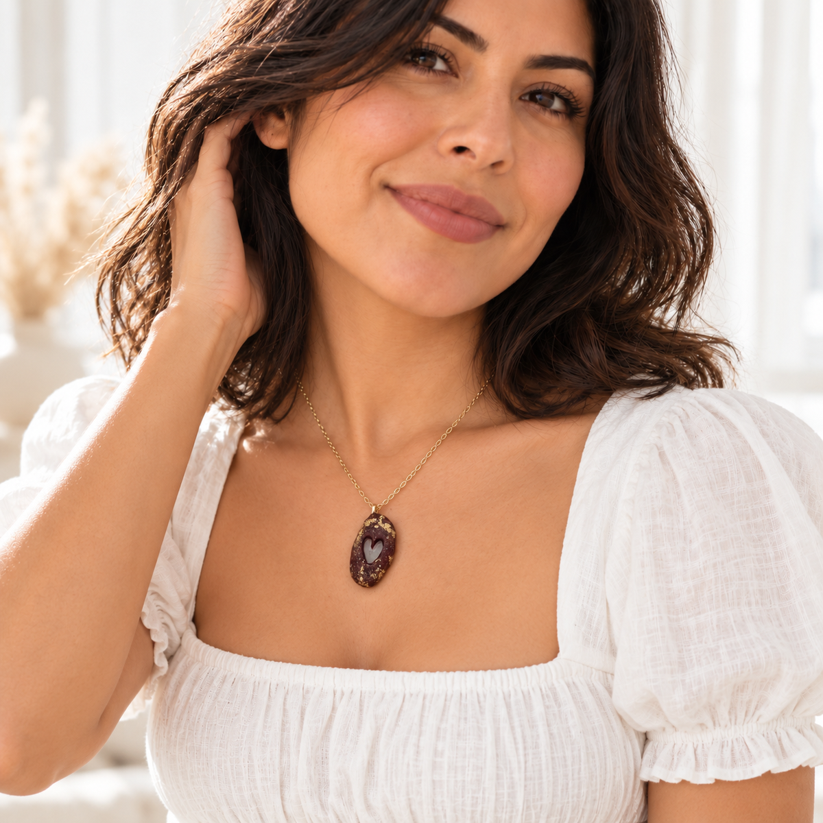 Handcrafts
Handmade
Trendy
Aesthetic
Stainless steel
trendy jewelry
handcrafted jewelry
exclusive handmade jewelry
fashion jewelry
Modern Jewelry
spring-summer
Waterproof
artisan-crafted jewelry
Pendant
pendant necklace fashion
Accesorios únicos
desechos de mar
sea glass
polymer clay jewelry
polymer clay