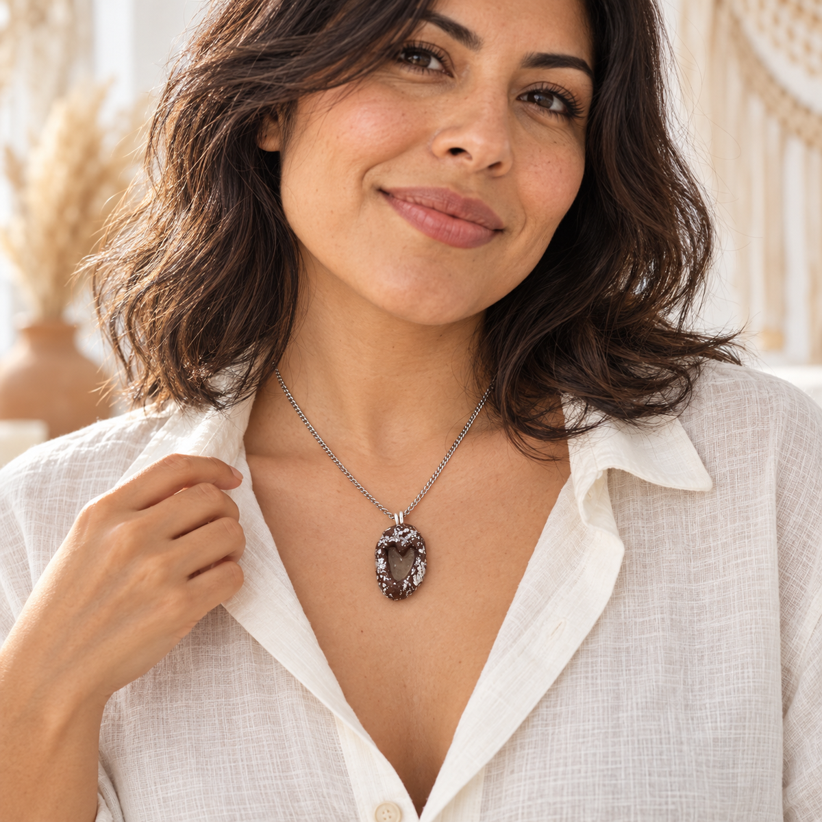 Handcrafts
Handmade
Trendy
Aesthetic
Stainless steel
trendy jewelry
handcrafted jewelry
exclusive handmade jewelry
fashion jewelry
Modern Jewelry
spring-summer
Waterproof
artisan-crafted jewelry
Pendant
pendant necklace fashion
Accesorios únicos
desechos de mar
sea glass
polymer clay jewelry
polymer clay