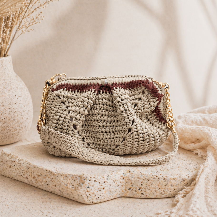 cartera crochet
bolso tejido a mano
crochet bag
nylon satinado
nylon satin bag
handmade bag
bolso artesanal
cartera beige
shoulder bag crochet
bolso de mano
cartera tejida
neutral bag
minimalist bag
handmade crochet bag
artisan bag Puerto Rico
bolso elegante
Blessed Knots
textured bag