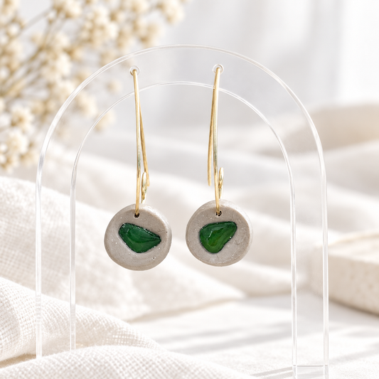 sea glass earrings, minimalist earrings, polymer clay earrings, handmade earrings, artisan jewelry, unique earrings, copper wire earrings, dainty earrings, beach jewelry, boho earrings, handcrafted jewelry, small earrings, modern earrings